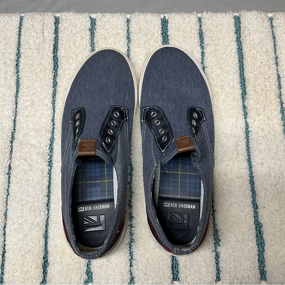 Ben Sherman No Lace Slip In Sneakers - Picture 2 of 7